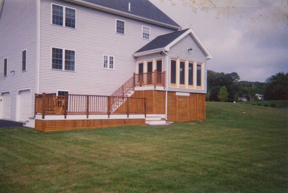 Three season room and deck