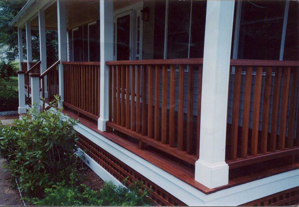 Mahogany farmer's porch