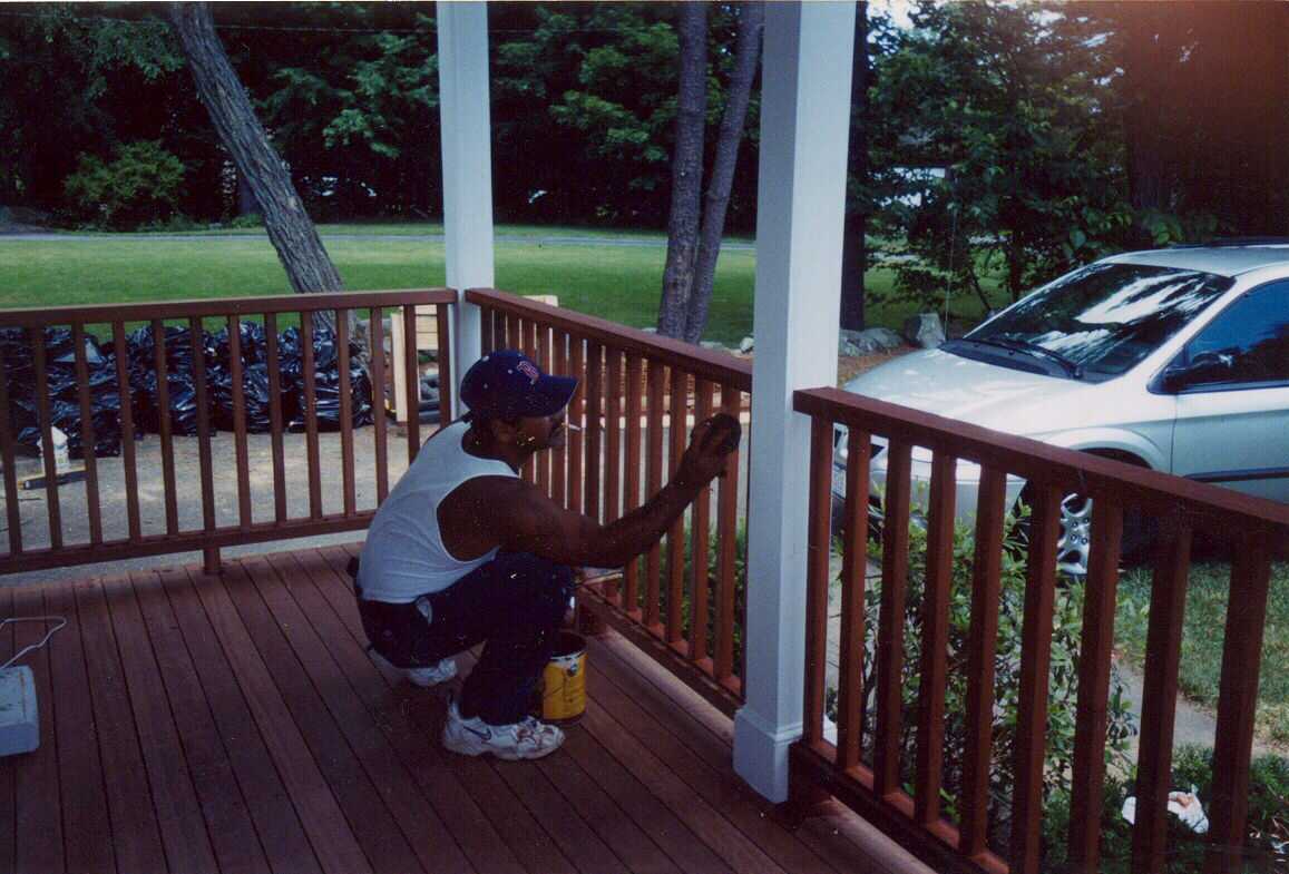 Mahogany farmer's porch