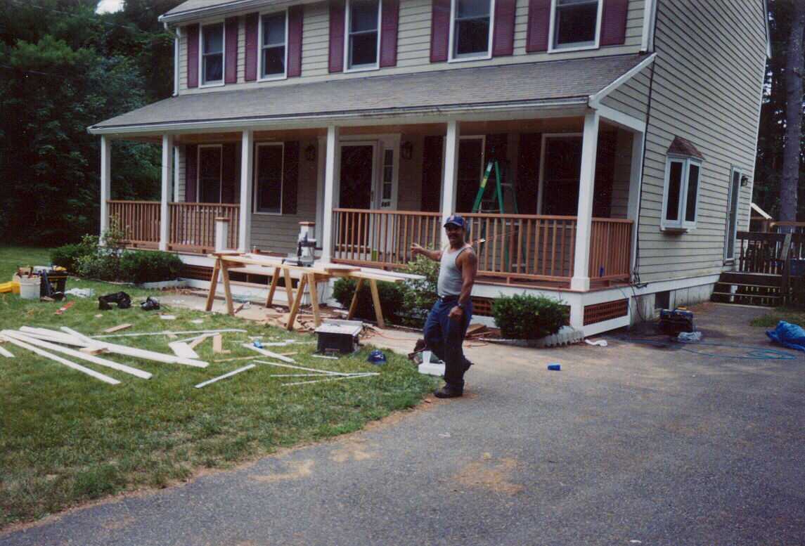 Mahogany farmer's porch