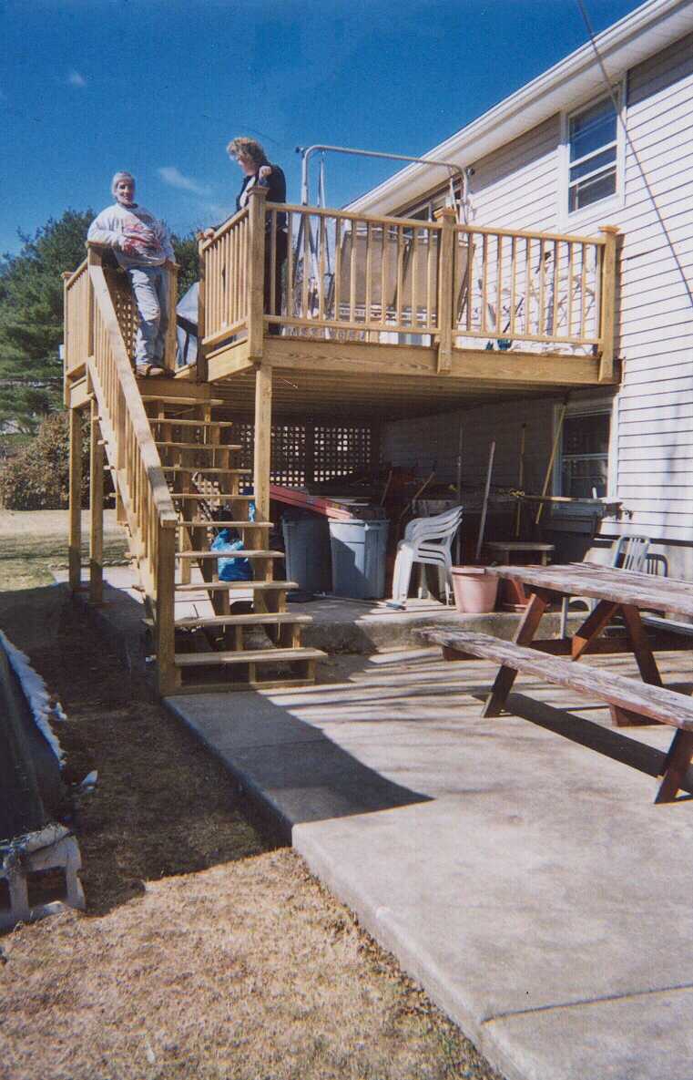 Pressure Treated with landing and stair
