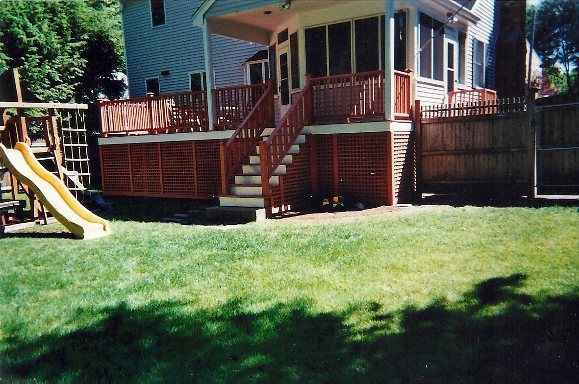 Pressure-Treated Deck and Screened Room (Burlington)