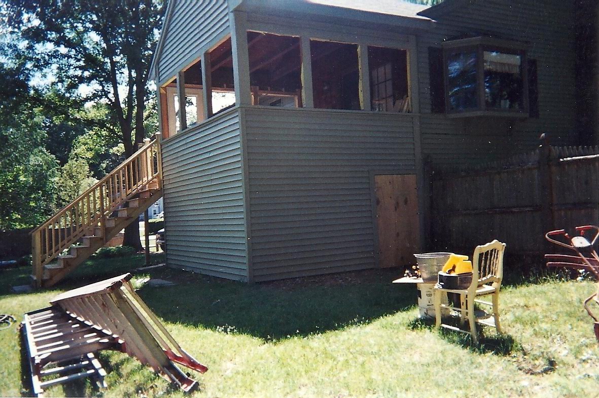 3-Season Room with Attached Porch and Stairs (Billerica)